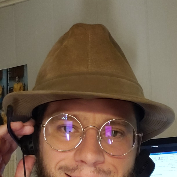 Vintage Beige Dobbs Suede Stingy Fedora 7 3/8" - Picture 4 of 4